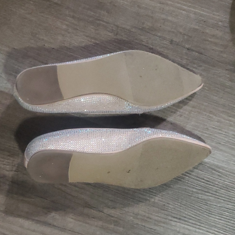 Pink Rhinestone Flats - Picture 2 of 3